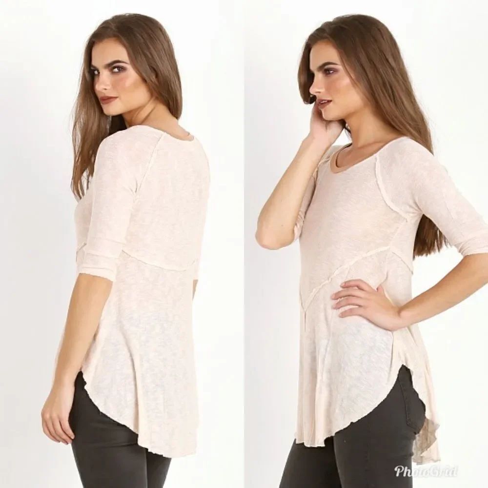 Revolve Free People Weekends Layering Tee Tea Combo - Picture 3 of 11
